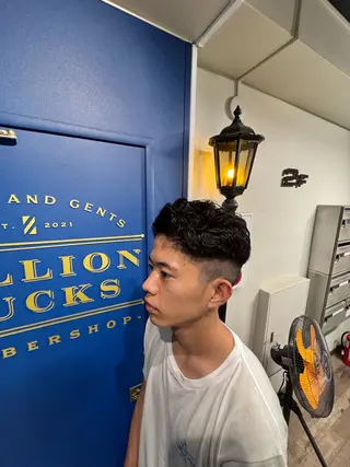 ショート メンズ 田中 温斗のヘアスタイル
