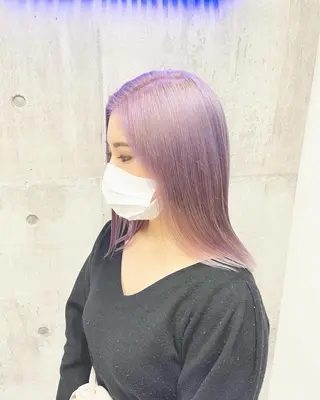 セミロング カラー 【毎朝セット3分】 メンズパーマ　真人のヘアスタイル