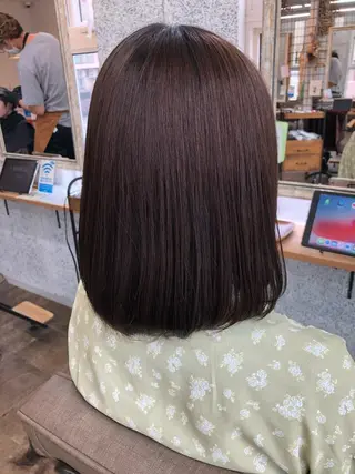 ミディアム カラー カノエ 松江学園店のヘアスタイル