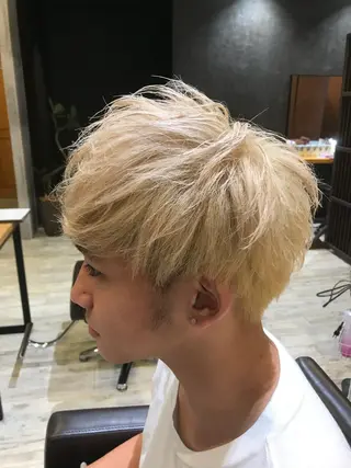 ショート カラー パーマ ヘアアレンジ メンズ キッズ ネイル マツエク・マツパ EnBlesS西宮 マンツーマン神道有基のヘアスタイル