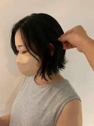ミディアム カラー 似合わせカット🫧 吉見衣生のヘアスタイル