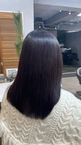 セミロング 透明感カラー🕊🤍 アサノ マユのヘアスタイル