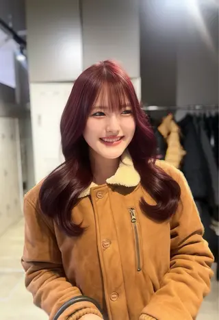 カラー 🥀韓流暖色ヘア 🥀yuzukiのヘアスタイル