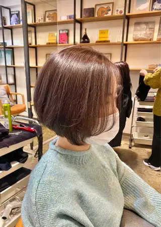 ショート カラー ショート 縮毛矯正 レイヤー🌿FUKUのヘアスタイル