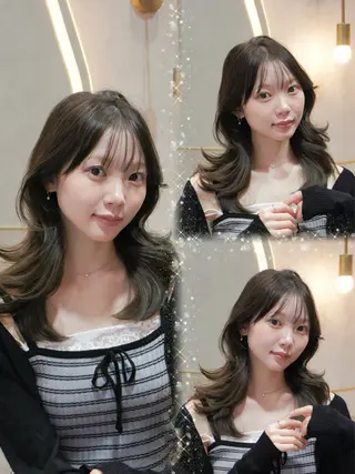 ミディアム 新宿/美髪矯正/ 透明感カラー/たくのヘアスタイル