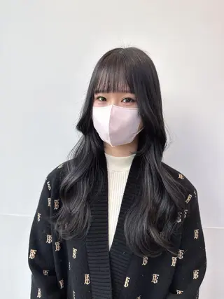 ミディアム カラー 韓国ヘア 店長NEGIのヘアスタイル
