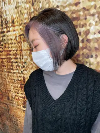 ショート カラー レイヤーカット匠 イソザキノリユキのヘアスタイル