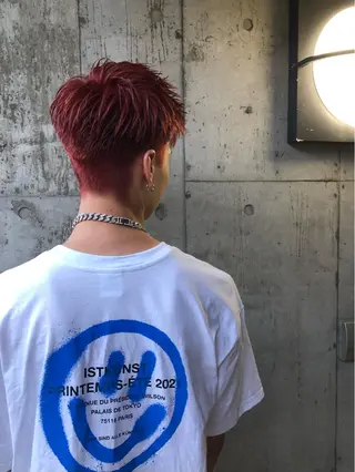 ショート カラー パーマ ヘアアレンジ メンズ 💎髪質改善特化💎 RUITOのヘアスタイル