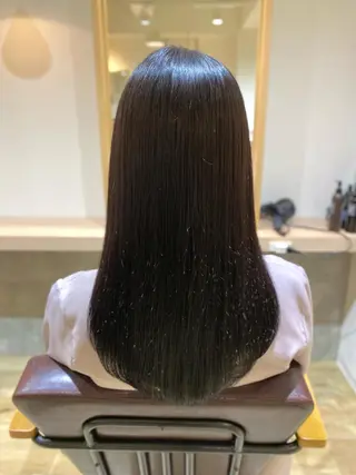 ミディアム マンツーマン/透明感 foi hairのヘアスタイル