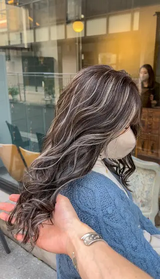 ロング カラー 海外デザイン🇺🇸 石渡諒太のヘアスタイル