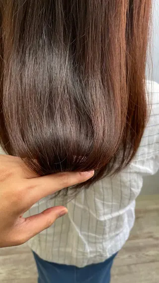ロング くせ毛カット終着点 カワサキトオル溝の口のヘアスタイル