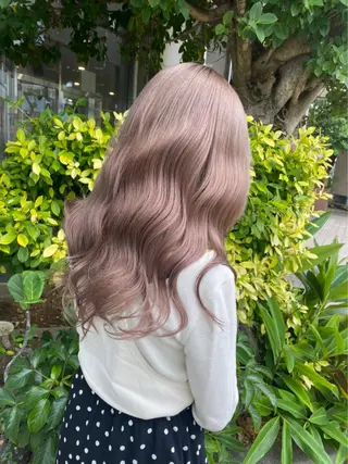 ロング カラー LUXBE LUCE ひなののヘアスタイル