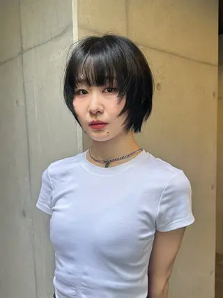 ショート カラー 似合わせウルフ/ レイヤー/山本祐輔のヘアスタイル