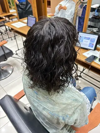 ミディアム パーマ shoko/ 海外ガール風パーマのヘアスタイル