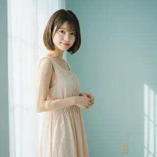 ミディアム ✂︎ ｼﾝﾀｸ ✂︎のヘアスタイル