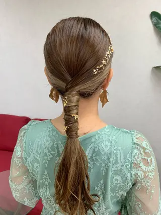 ロング ヘアアレンジ ayumi🌈 インナーカラー🌈のヘアスタイル