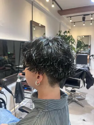 ショート パーマ メンズ fifth/シン🌿 透明感カラー/パーマのヘアスタイル