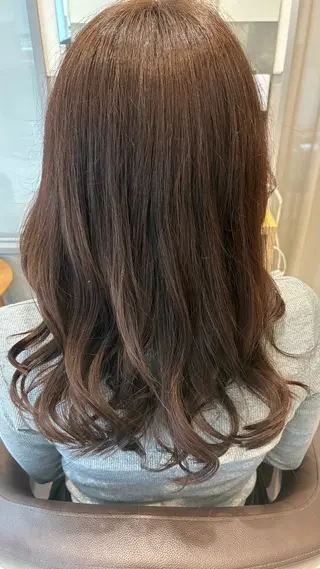 セミロング ヘアアレンジ 小林理子 🌈カラーモデル募集のヘアスタイル