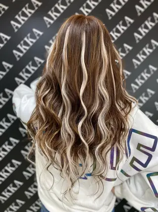 セミロング カラー ヘアアレンジ メンズ キッズ ネイル マツエク・マツパ アイブロウ 🧡可愛い色落ち🧡 ハイトーン特化🧡のヘアスタイル