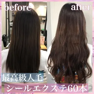 ロング カラー ヘアアレンジ 八巻 晴香のヘアスタイル