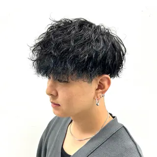 ショート パーマ メンズ 【メンズパーマ特化】 🍏網中勇喜のヘアスタイル