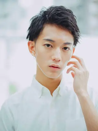 ミディアム カラー パーマ メンズ 似合わせ💖トレンド ✨TAKAMI😊のヘアスタイル