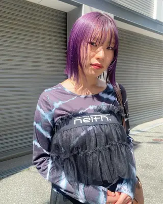 ミディアム qpula クプラのヘアスタイル