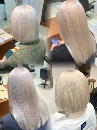 カラー collet矢島/ ブリーチ/レイヤーのヘアスタイル