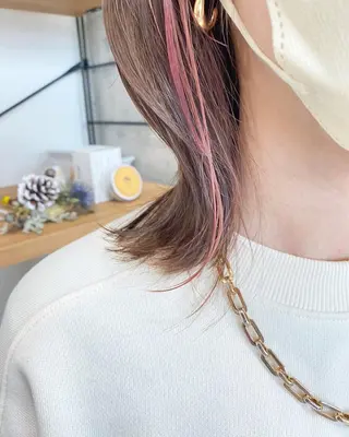 ミディアム ✨透明感カラー/縮毛 恵比寿HAYATO✨のヘアスタイル