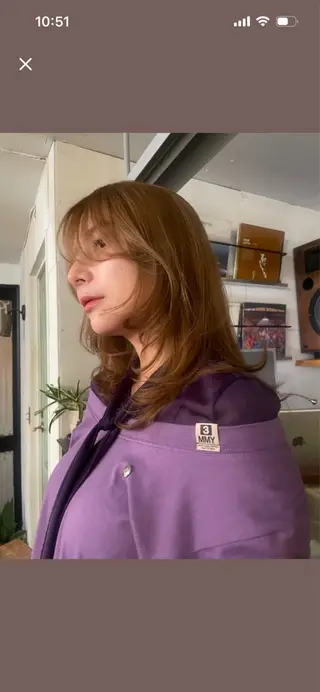 セミロング リュウキ/レイヤー/ ナチュラル/モードのヘアスタイル