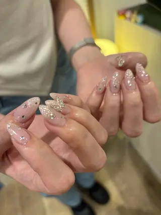 ネイル 韓国ワンホンネイル 🐈‍⬛natsuのネイルデザイン