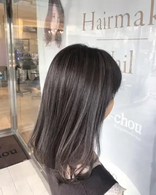 セミロング カラー ✨レイヤーお任せ✨ 林有里子のヘアスタイル