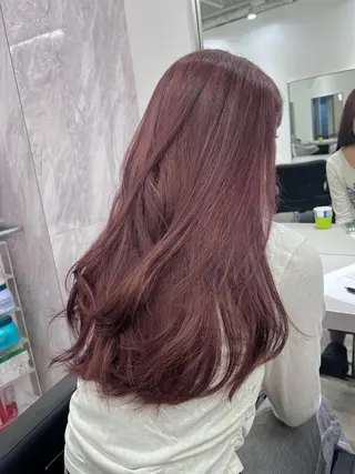 ロング カラー 艶ハイトーン‪‪🔆 ️️️安座間 希のヘアスタイル