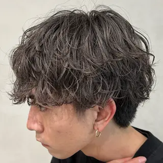 ミディアム パーマ ヘアアレンジ メンズ fifth 石川 凪のヘアスタイル