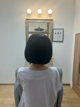 ショート キッズ MoMO北三条駅 ꕤ︎︎·͜·さとうのヘアスタイル