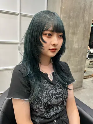 ロング カラー haco＋所属・圧倒的デザイン力 店長🎨RENAのヘアスタイル