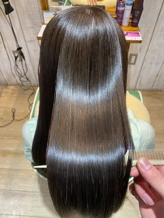ロング カラー パーマ 艶美髪マスター 店長✂︎YUKKEのヘアスタイル