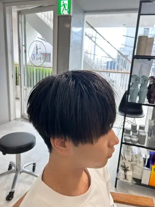 パーマ メンズ カズキ🌼曲がる 縮毛矯正のヘアスタイル