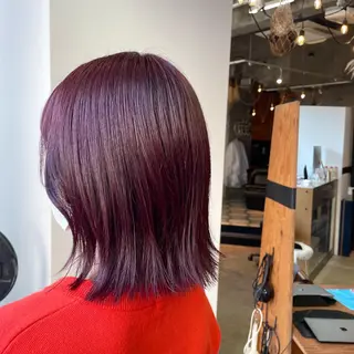 ミディアム カラー MAUVE MIYUのヘアスタイル