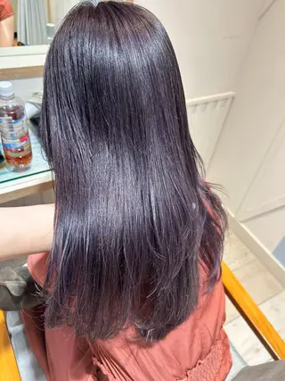 セミロング カラー 大川 夏実のヘアスタイル
