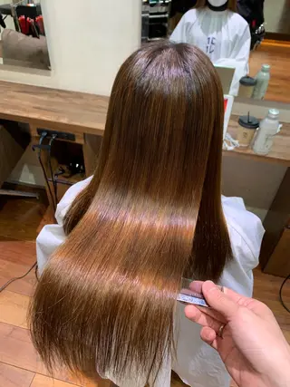ロング パーマ 【縮毛矯正プロ講師】 島野 伊央汰のヘアスタイル