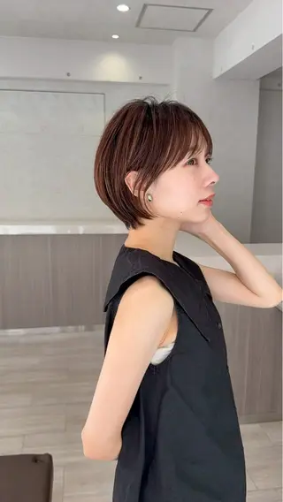 ショート カラー 縮毛矯正 特化生田のヘアスタイル