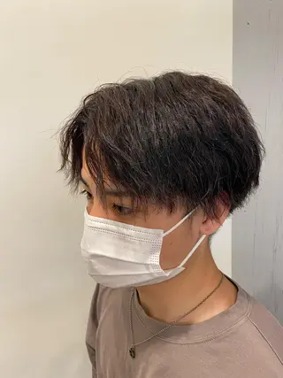 ショート カラー メンズ 田部 勇斗のヘアスタイル