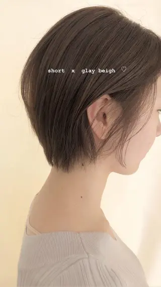 ショート カラー マンツーマン半個室 tamuraのヘアスタイル