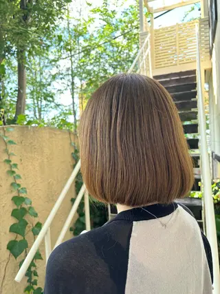 ミディアム ルプラボウ／艶カラー ／髪質改善／アサミのヘアスタイル