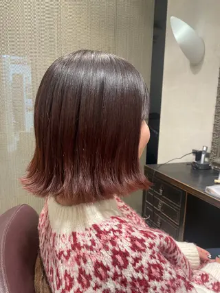 ミディアム カラー 菊池 菜月のヘアスタイル