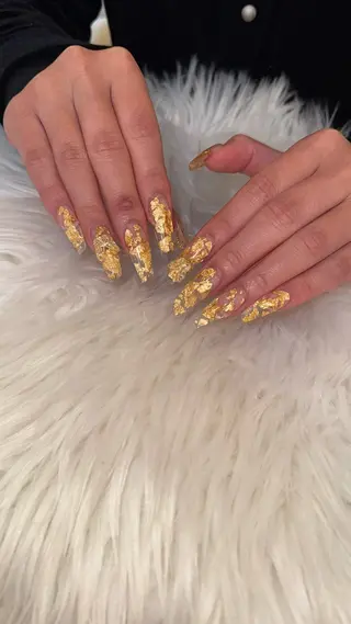 ロング LaLa Peach 崎原のネイルデザイン