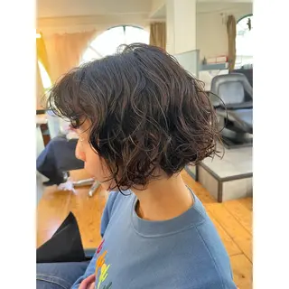 ショート パーマ Lagom なかだのヘアスタイル