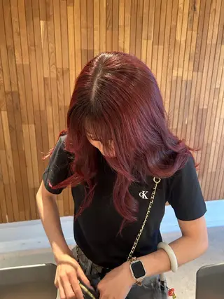 セミロング 野田阪神/暖色カラー Kairi🐬のヘアスタイル