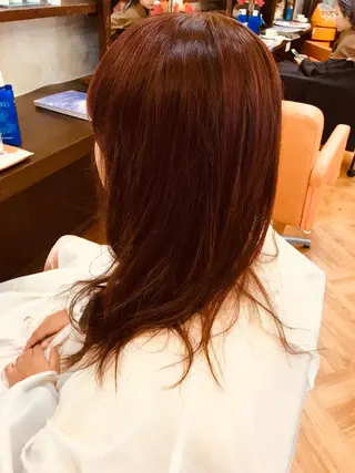 セミロング カラー WEST✂︎AKI HIRO✂︎大和高田のヘアスタイル